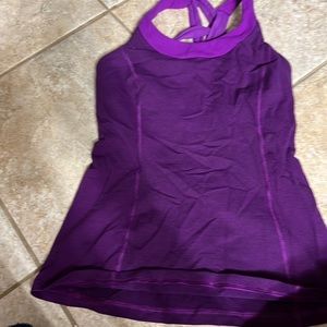Purple braided tank top-Lulumelon. -size 4
